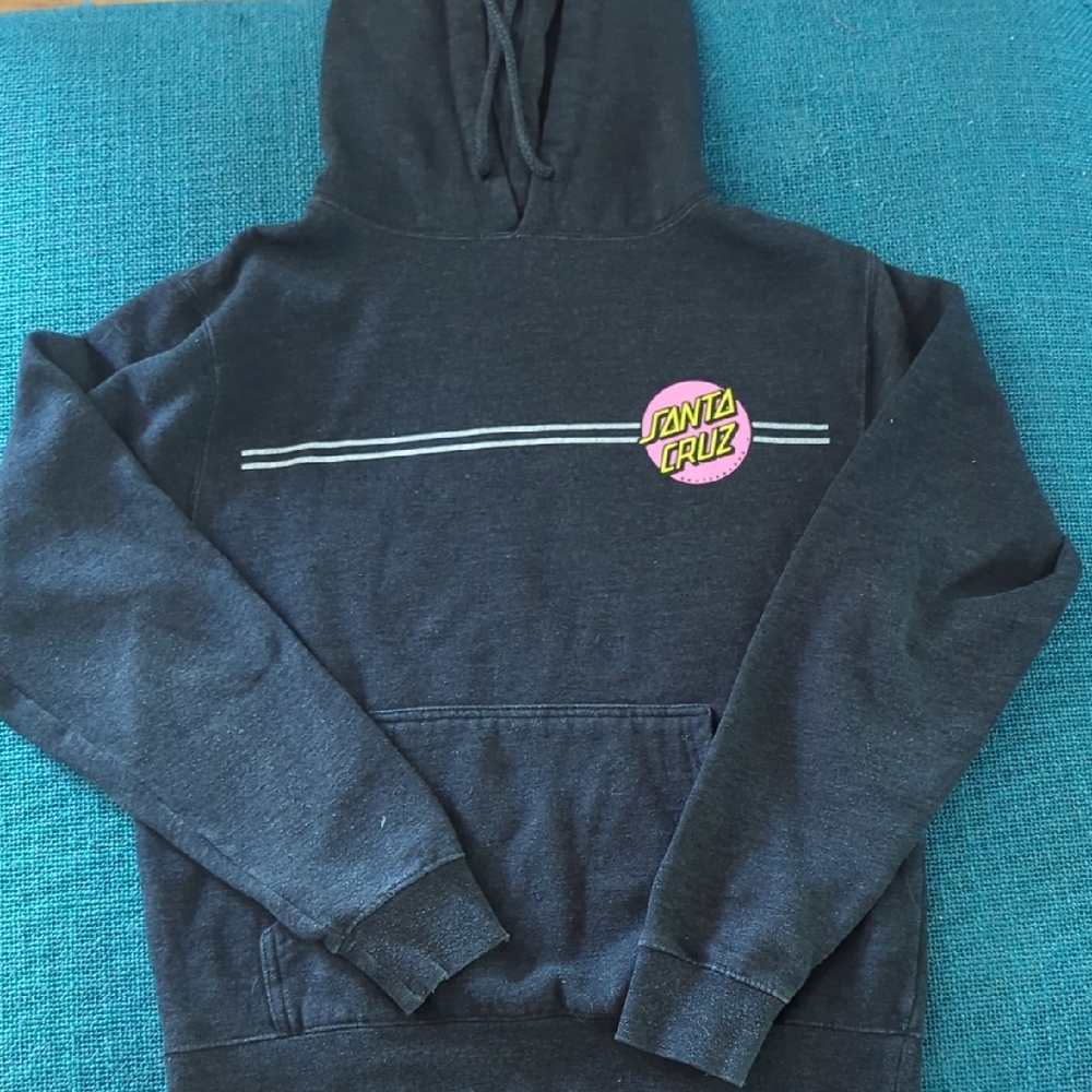 Santa Cruz Skateboards Black Sweater with Logo